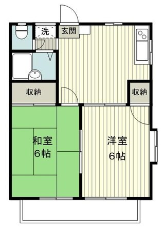 ハイツ万代の物件間取画像